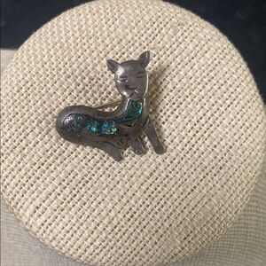 Taxco Sterling Silver and Blue Animal Brooch
